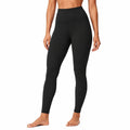 Leggings donna taglia S in tessuto elasticizzato nero a vita alta per allenamento
