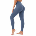 Leggings donna taglia M a vita alta blu ardesia elasticizzati per yoga e allenamento